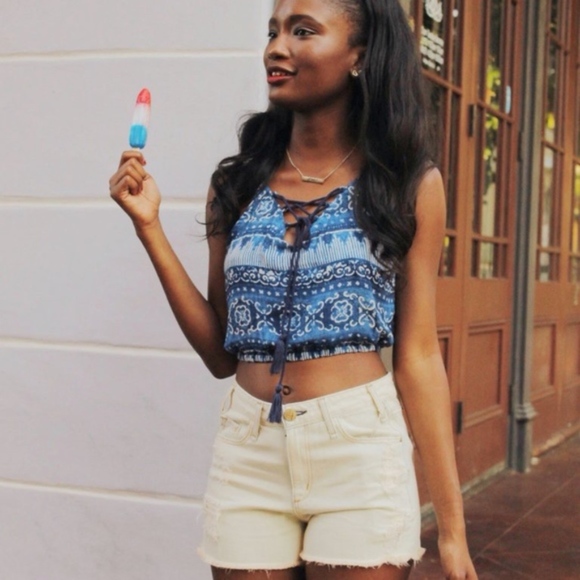 House of Harlow 1960 boho Crop Top  NWT - Picture 2 of 6